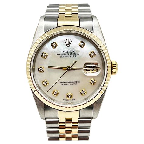 rolex watch 16233 silver|rolex 16233 diamond bezel.